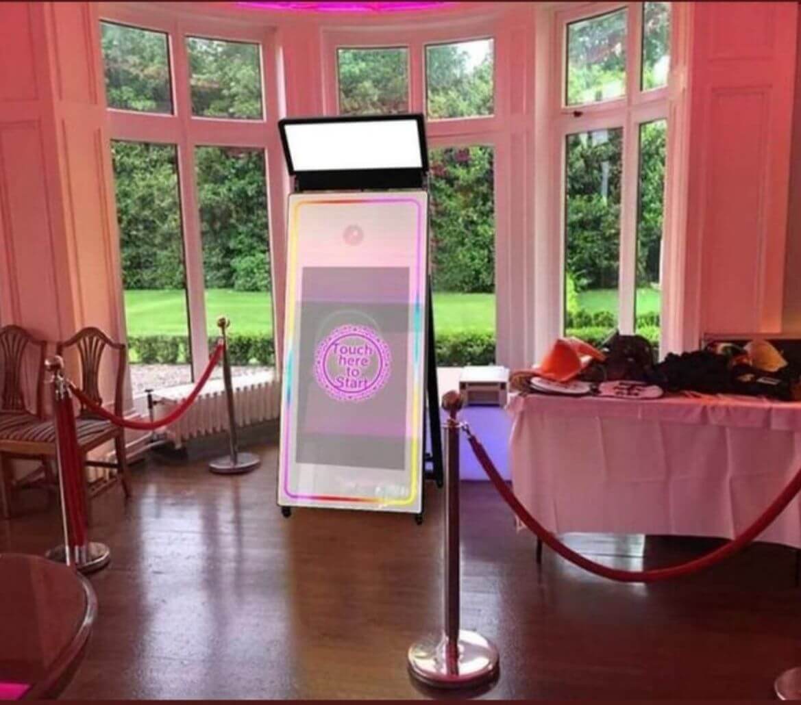 Mirrorbooth opstelling Smileybooth